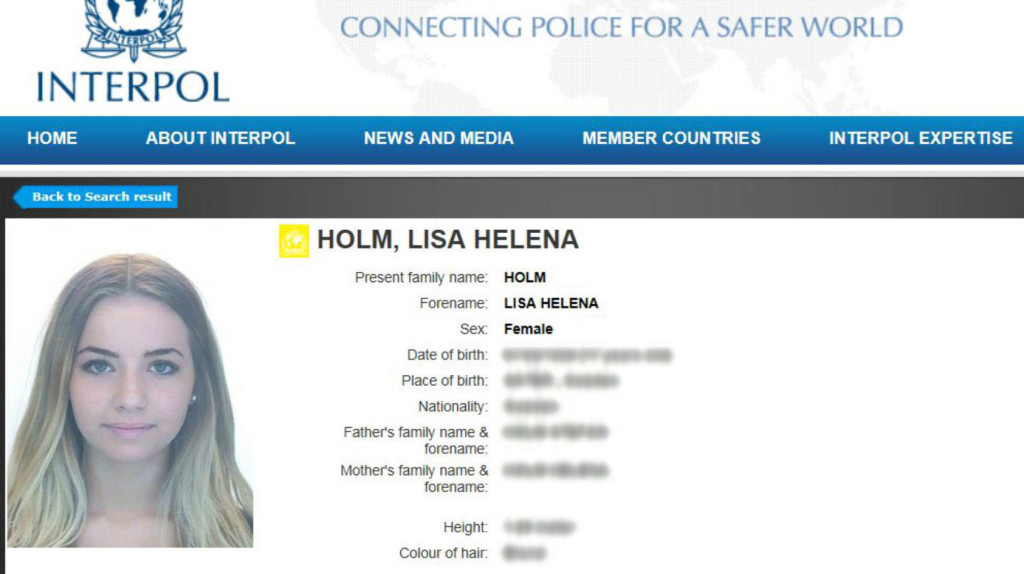 12 juni: Efterlysningen. Interpol går ut med en internationell efterlysning gällande Lisa Holm.